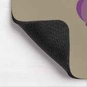 Lila Owl Mousepad (Ecke)