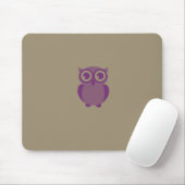 Lila Owl Mousepad (Mit Mouse)