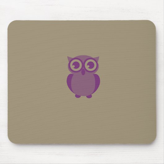 Lila Owl Mousepad (Vorne)