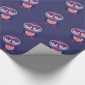 Lila Owl Mustertrennpapier Geschenkpapier (Ecke)