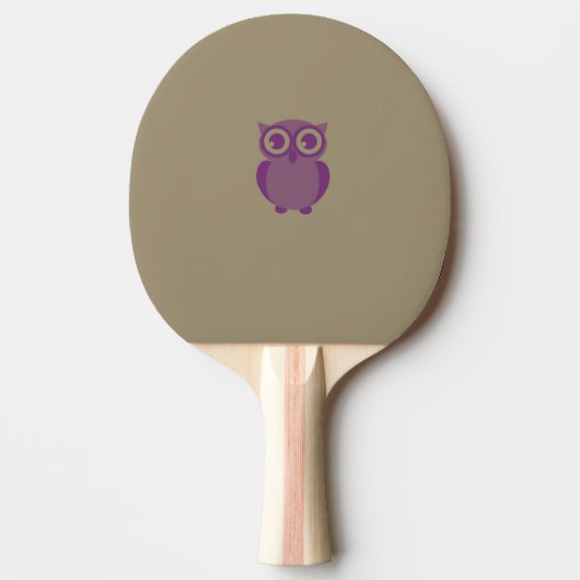 Lila Owl Ping Pong Paddle Tischtennis Schläger (Vorderseite)