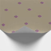 Lila Owl Wrapper Geschenkpapier (Ecke)