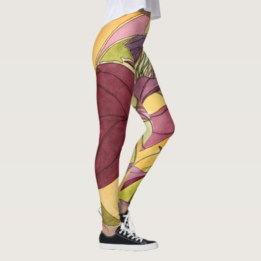 Lila Oxalis Leggings (Rechts)