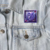 Lila Ozean Meerjungfrau Knopf Button (Beispiel)