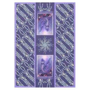 Lila Ozean Meerjungfrau Tischdecke