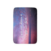 Lila Ozeanfotografie träumt es Badematte (Vorderseite Vertikal)