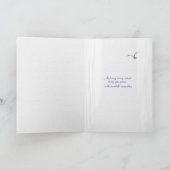 lila Ozeansonnenaufgang-Beileid Karte (Innenseite)