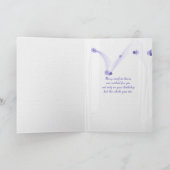 lila Ozeansonnenaufgang Karte (Innenseite)