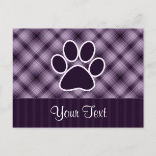 Lila Paarbildung Postkarte