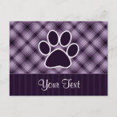 Lila Paarbildung Postkarte (Vorderseite)