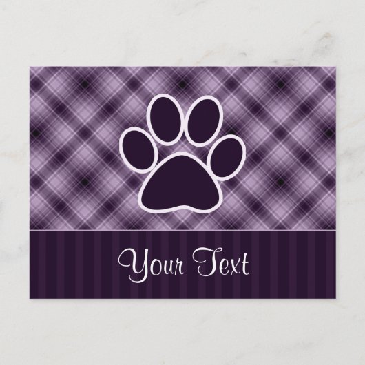 Lila Paarbildung Postkarte (Vorderseite)