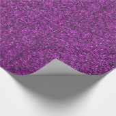 Lila Pailletten Geschenkpapier (Ecke)