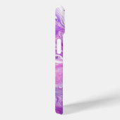 Lila Paint Pour Abstrakt Liquid Aesthetic Case-Mate iPhone Hülle (Rückseite / Rechts)