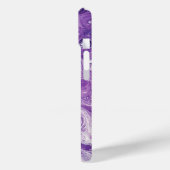 Lila Paint Pour Abstrakt Liquid Aesthetic Case-Mate iPhone Hülle (Rückseite / Links)