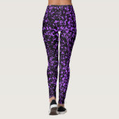 Lila Paint Splats Leggings - Spaß (Rückseite)