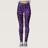 Lila Paint Splats Leggings - Spaß (Vorderseite)