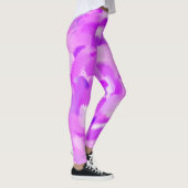 Lila Paint Spritzer #3 Leggings (Rechts)