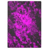 Lila Paint Spritzer Clipboard Klemmbrett (Rückseite)