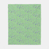 Lila Paint-Spritzer Fleecedecke (Vorderseite)