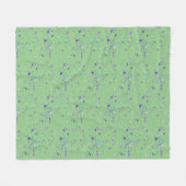Lila Paint-Spritzer Fleecedecke (Vorderseite (Horizontal))