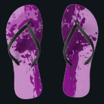 Lila Paint-Spritzer - Hochzeitsfeier - Badesandalen<br><div class="desc">Die lila Lackfarben-Spritzer Hochzeitsfeiern sind Teil der - Lila Spritzer-Hochzeitsdekoration - Kollektion. Das ganzjährig lila Angebot an Hochzeitsfeiern eignet sich hervorragend, um den Gästen bei einer Hochzeit am Strand alternative Schuhe anzubieten. Passen Sie die lila Farbe an, indem Sie die Füllfarbe bearbeiten. Kontaktieren Sie https://t.me/KBMD3signs, um Hilfe bei der Anpassung...</div>