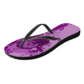 Lila Paint-Spritzer - Hochzeitsfeier - Badesandalen (Schrägansicht)