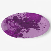 Lila Paint-Spritzer - Hochzeitsfeier - Pappteller (Schrägansicht)