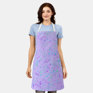Lila Paint Spritzer Küche oder Art Schürze