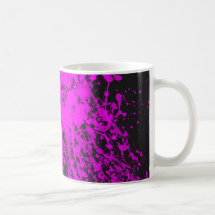 Lila Paint Spritzer Tasse