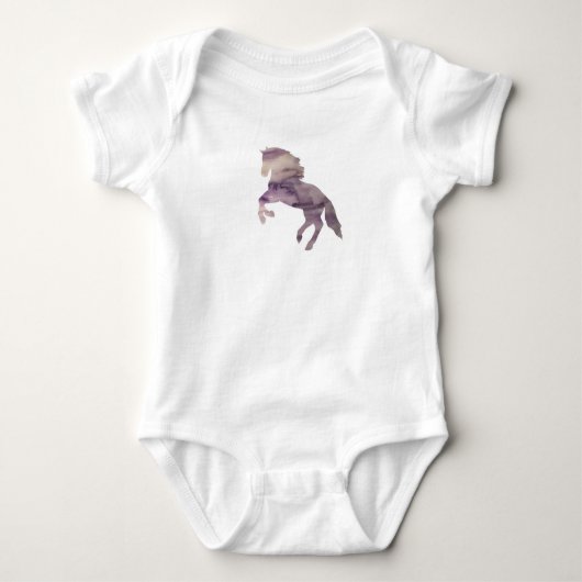 Lila Painting Baby Bodysuit Baby Strampler (Vorderseite)