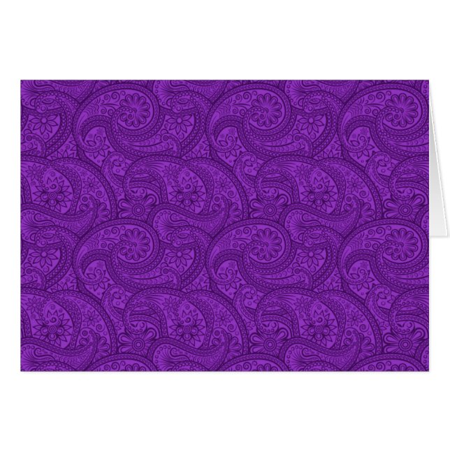 Lila Paisley (Vorderseite (Horizontal))