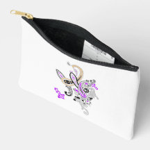 Lila Paisley-Accessoire-Tasche