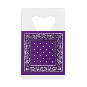 Lila Paisley Bandanna Geldbeutel Flaschenöffner