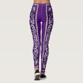 Lila Paisley Bandanna Leggings (Rückseite)