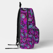 Lila Paisley Bedruckter Rucksack (Links)
