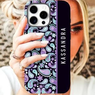 Lila Paisley Benutzername iPhone 16 Pro Max Hülle