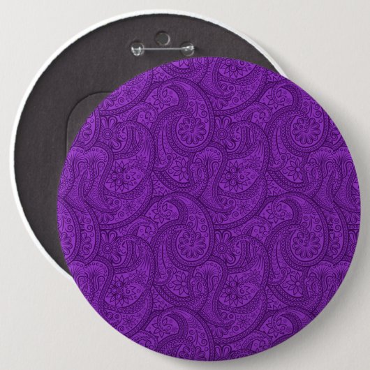 Lila Paisley Button (Vorne & Hinten)
