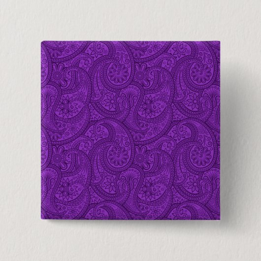 Lila Paisley Button (Vorderseite)