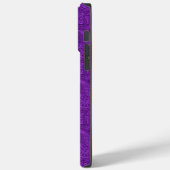 Lila Paisley Case-Mate iPhone Hülle (Rückseite / Links)