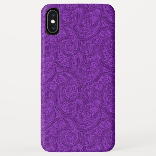 Lila Paisley Case-Mate iPhone Hülle (Rückseite)