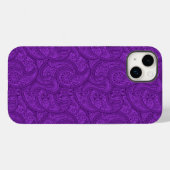 Lila Paisley Case-Mate iPhone Hülle (Rückseite (Horizontal))