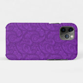 Lila Paisley Case-Mate iPhone Hülle (Rückseite (Horizontal))