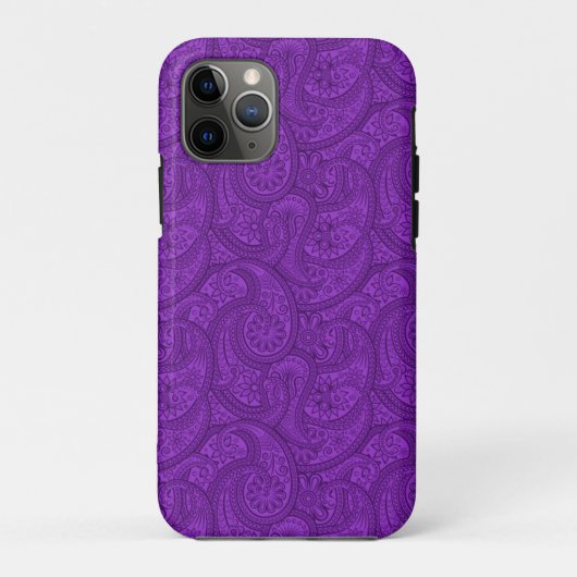 Lila Paisley Case-Mate iPhone Hülle (Rückseite)