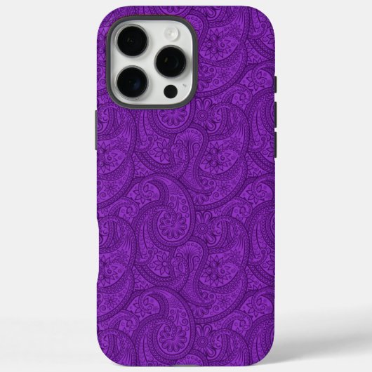 Lila Paisley Case-Mate iPhone Hülle (Rückseite)