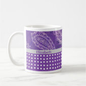 Lila Paisley Coffee Tasse (Links)