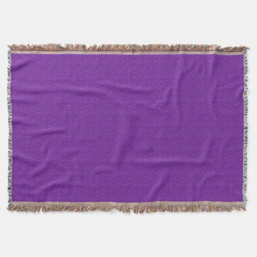 Lila Paisley Decke (Vorderseite)