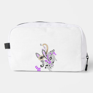 Lila Paisley-Dopp-Kit-Kulturbeutel Waschbeutel