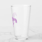 Lila Paisley Galloping Horse Glas (Links)