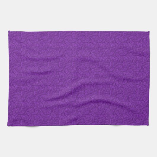 Lila Paisley Geschirrtuch (Horizontal)