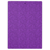 Lila Paisley Klemmbrett (Rückseite)